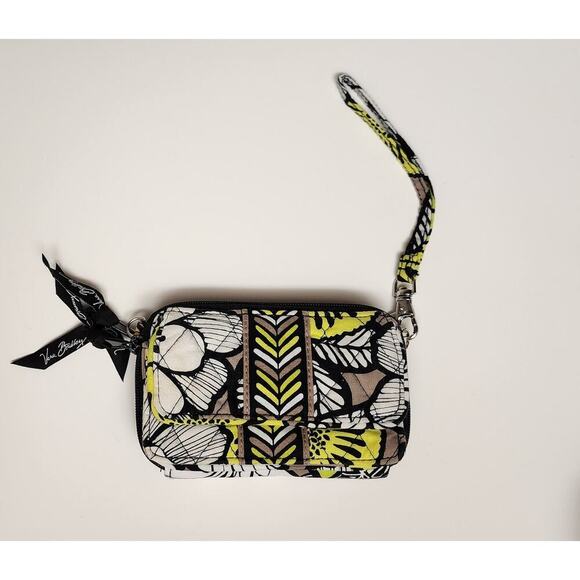 Vera Bradley Women Citron Crossbody Wallett Triple Compartment - Picture 6 of 12